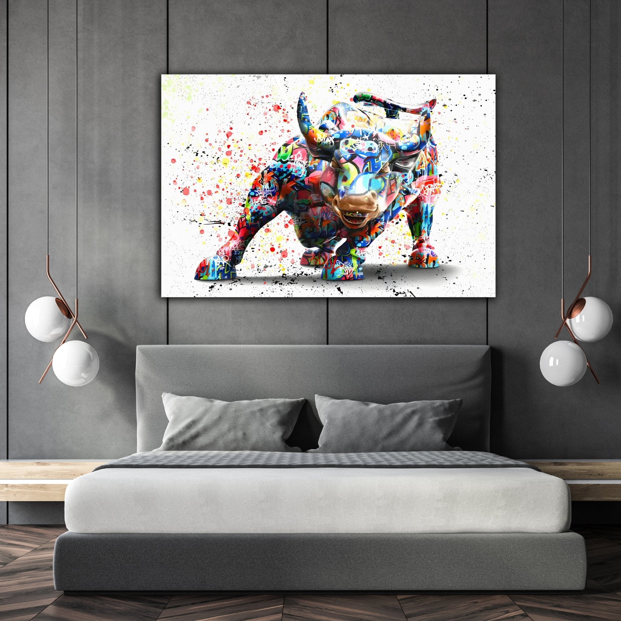 Bull Pop Art - Luxury Art Canvas