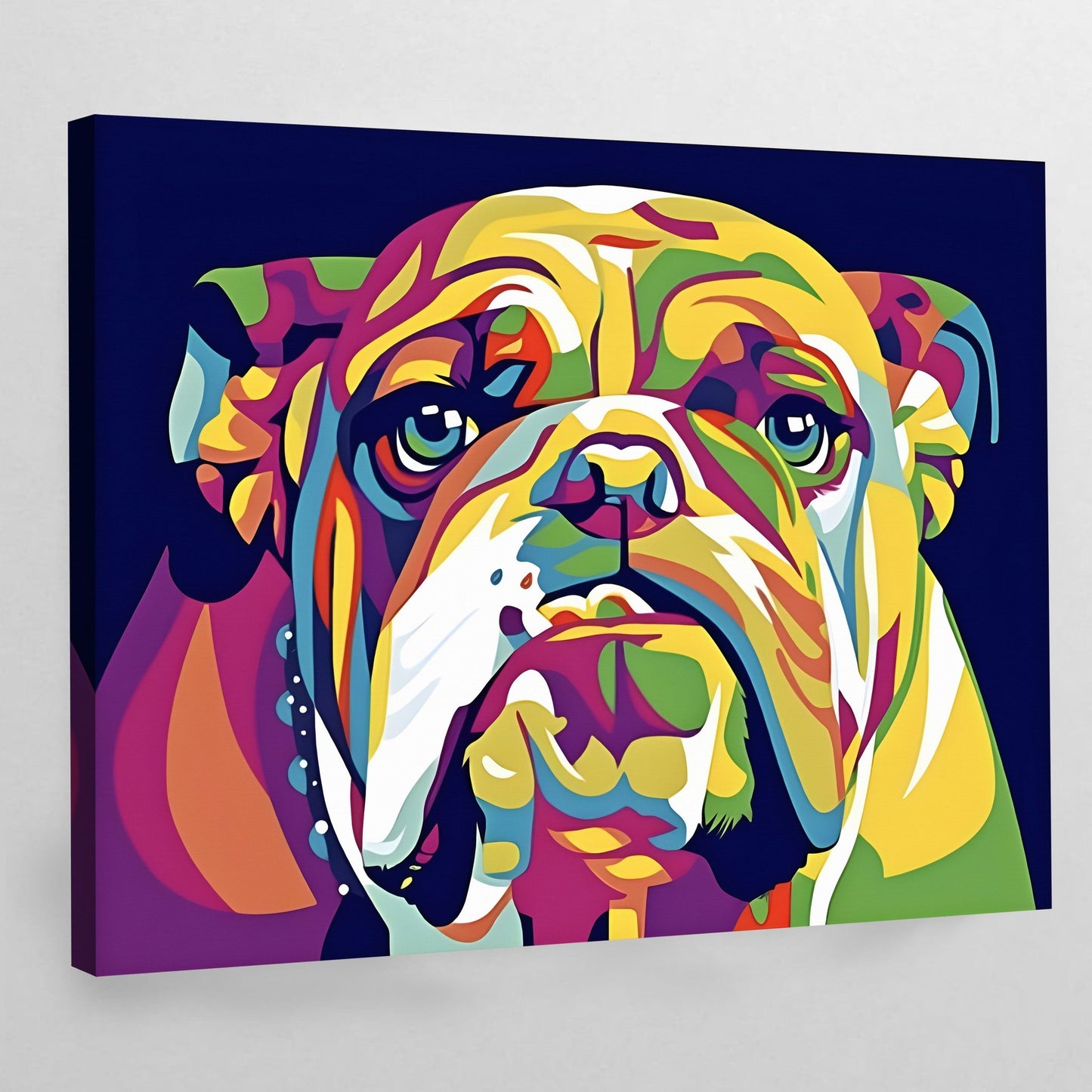 Bulldog Pop Art Canvas - Luxury Art Canvas