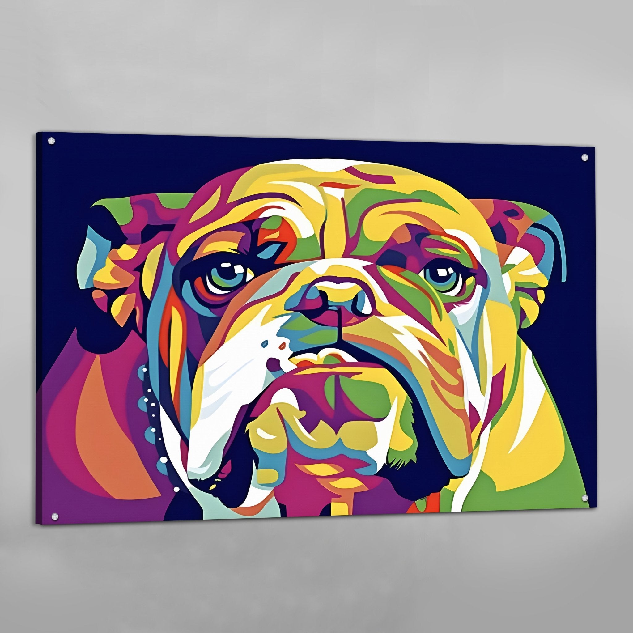 Bulldog Pop Art Canvas - Luxury Art Canvas