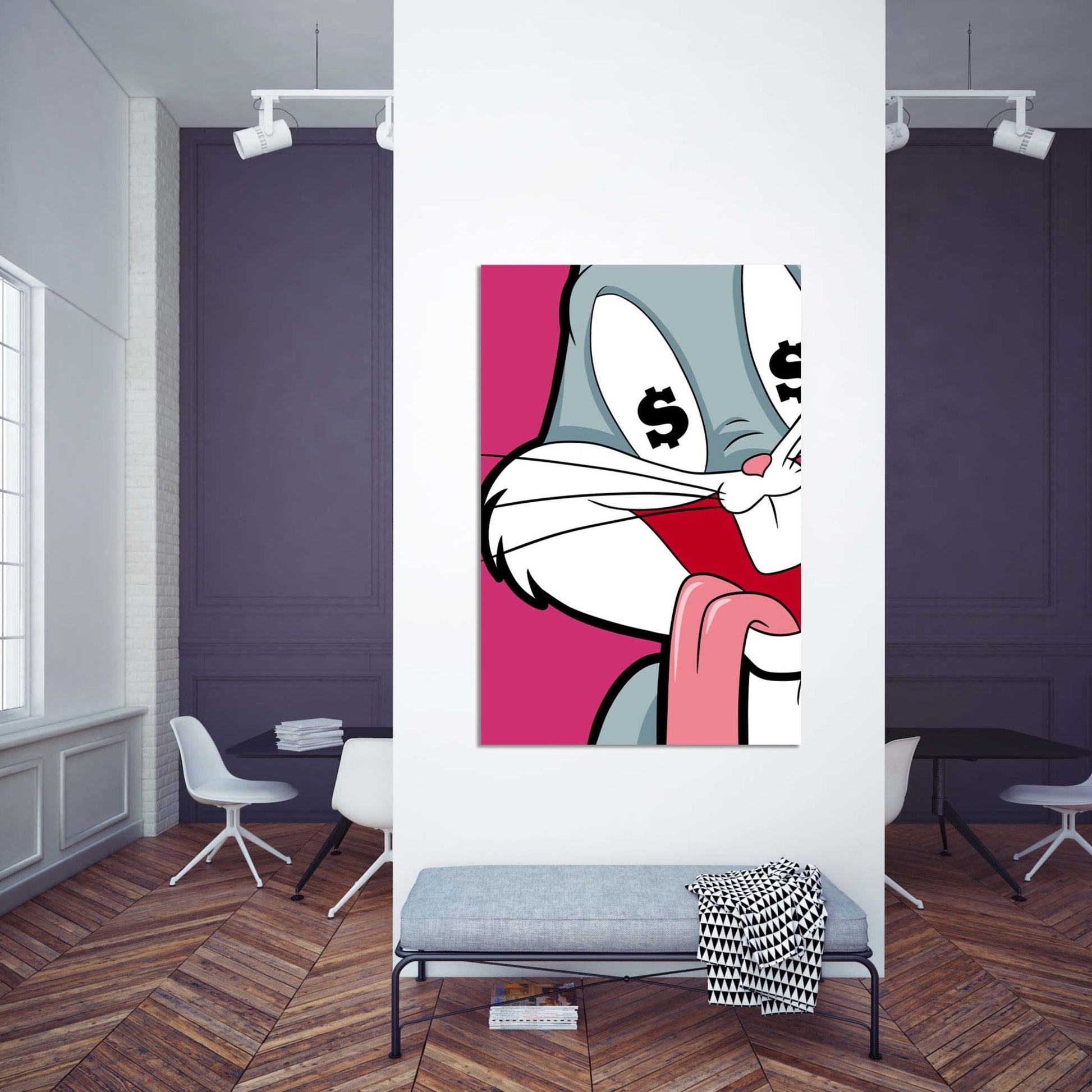 Bunny Pop Canvas  Luxury Art Canvas