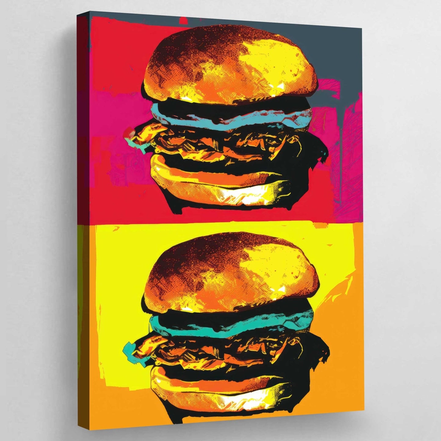 Burgers Pop Art Canvas - Luxury Art Canvas