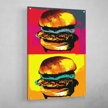Burgers Pop Art Canvas - Luxury Art Canvas