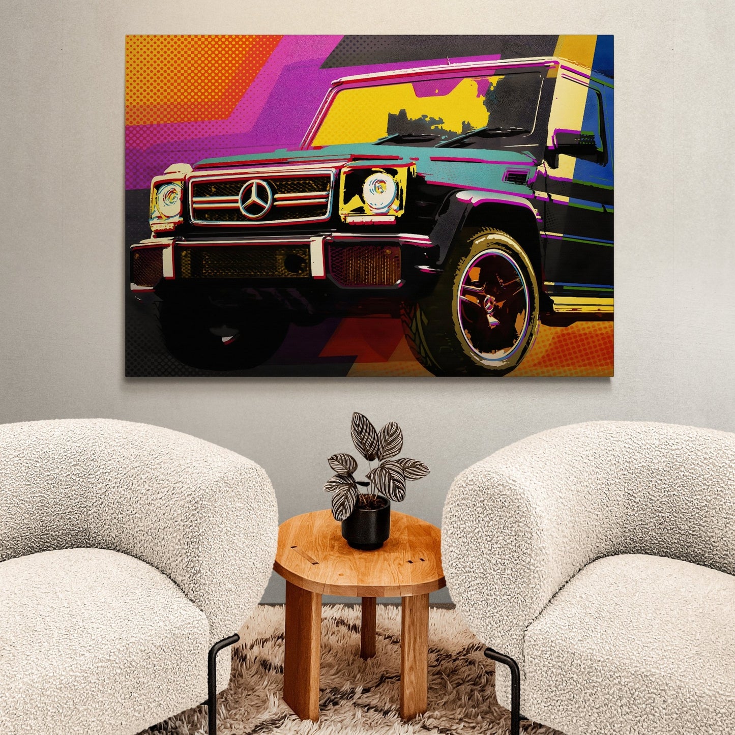 Car Pop Art Canvas - Luxury Art Canvas