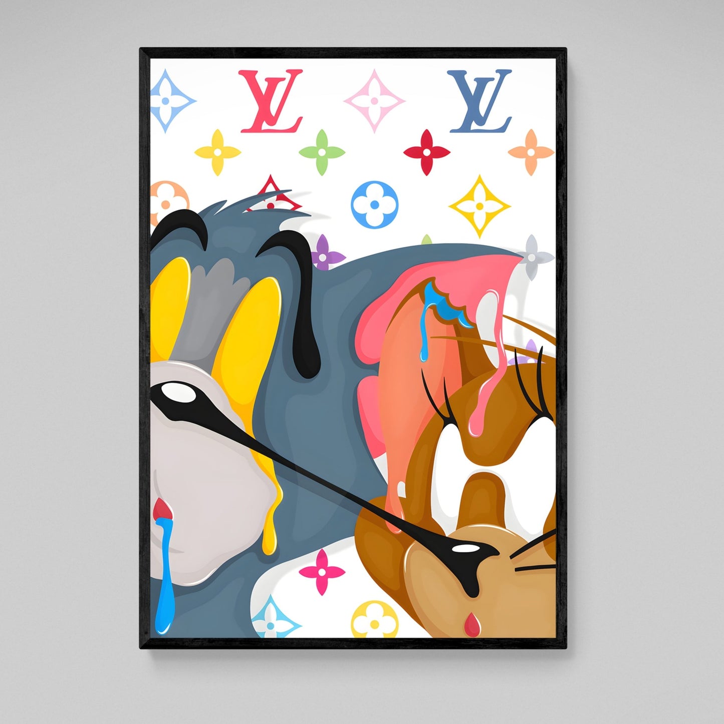 Cartoon Louis Vuitton Wall Art - Luxury Art Canvas