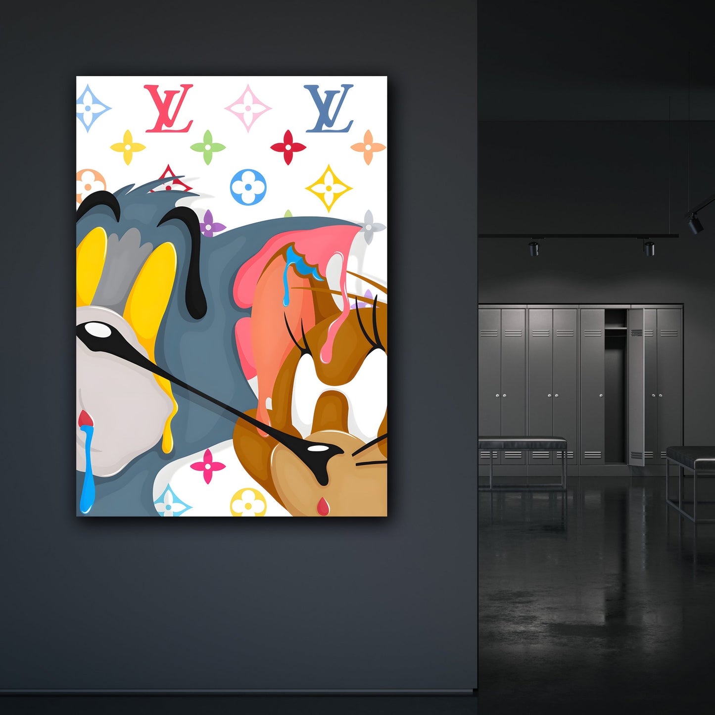 Cartoon Louis Vuitton Wall Art - Luxury Art Canvas