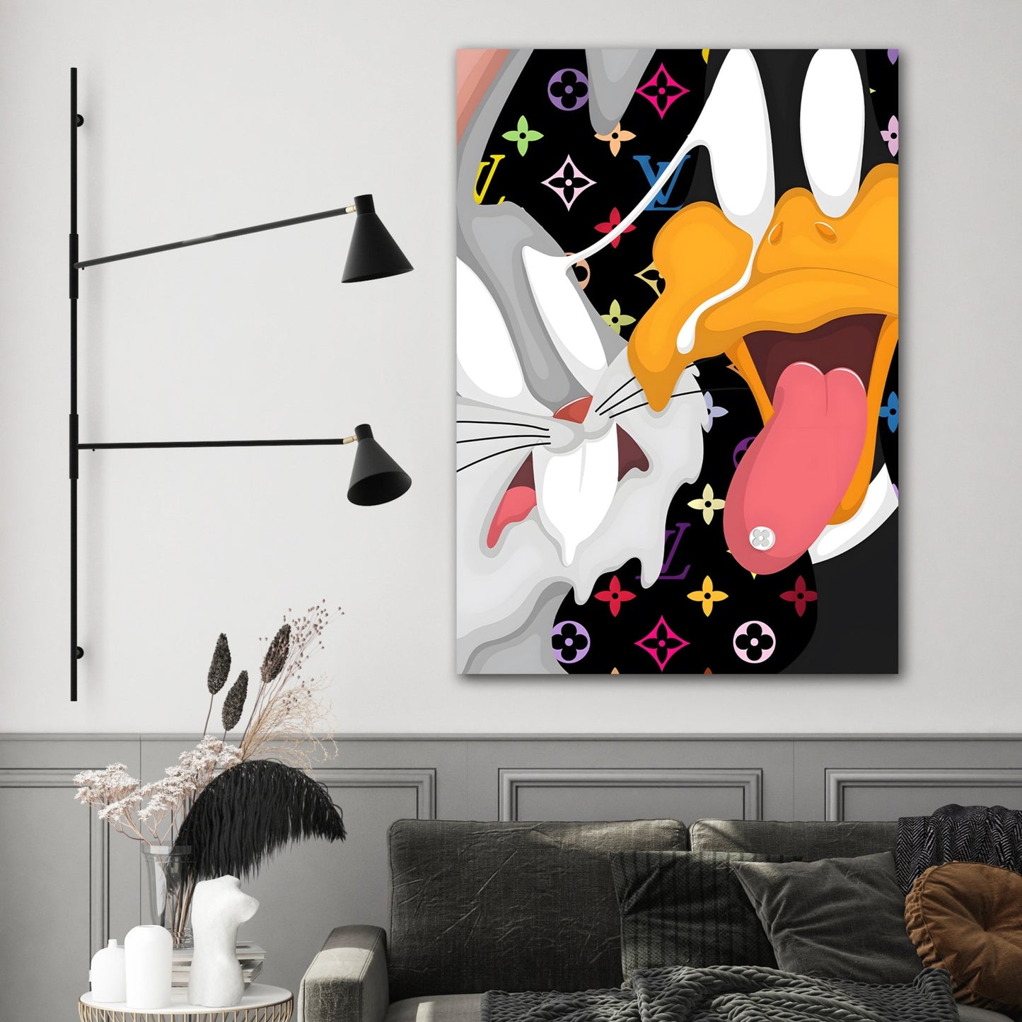 Cartoons Louis Vuitton Wall Art - Luxury Art Canvas