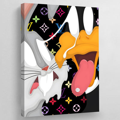 Cartoons Louis Vuitton Wall Art - Luxury Art Canvas