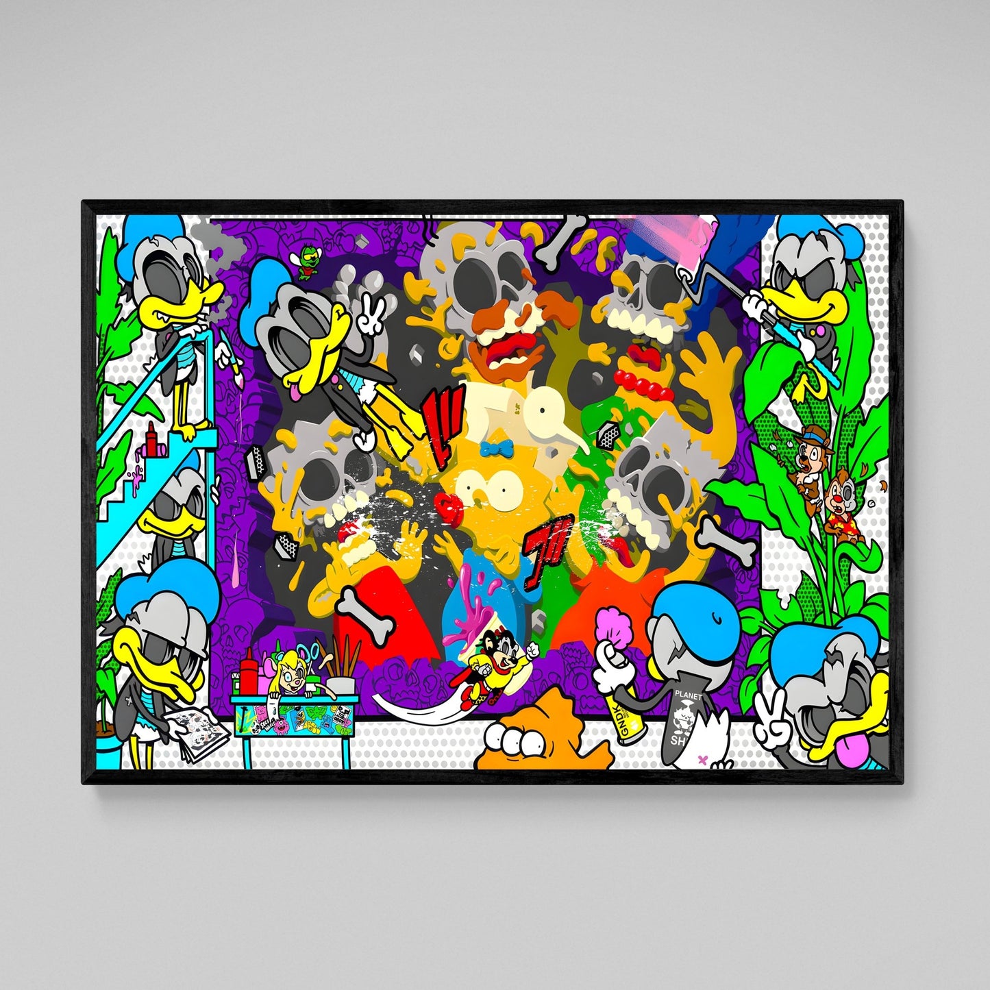 Cartoons Pop Art Wall Art - Luxury Art Canvas