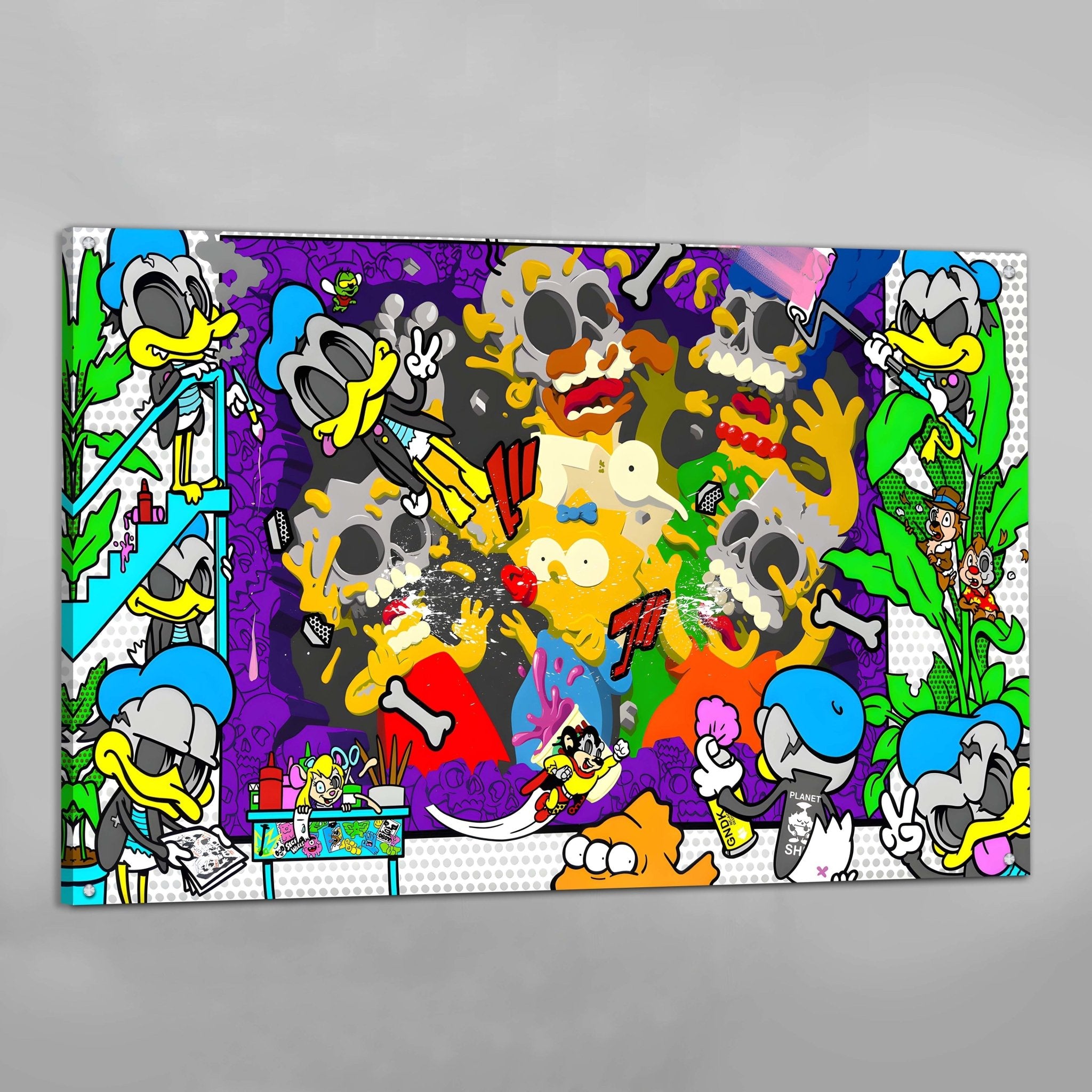 Cartoons Pop Art Wall Art - Luxury Art Canvas