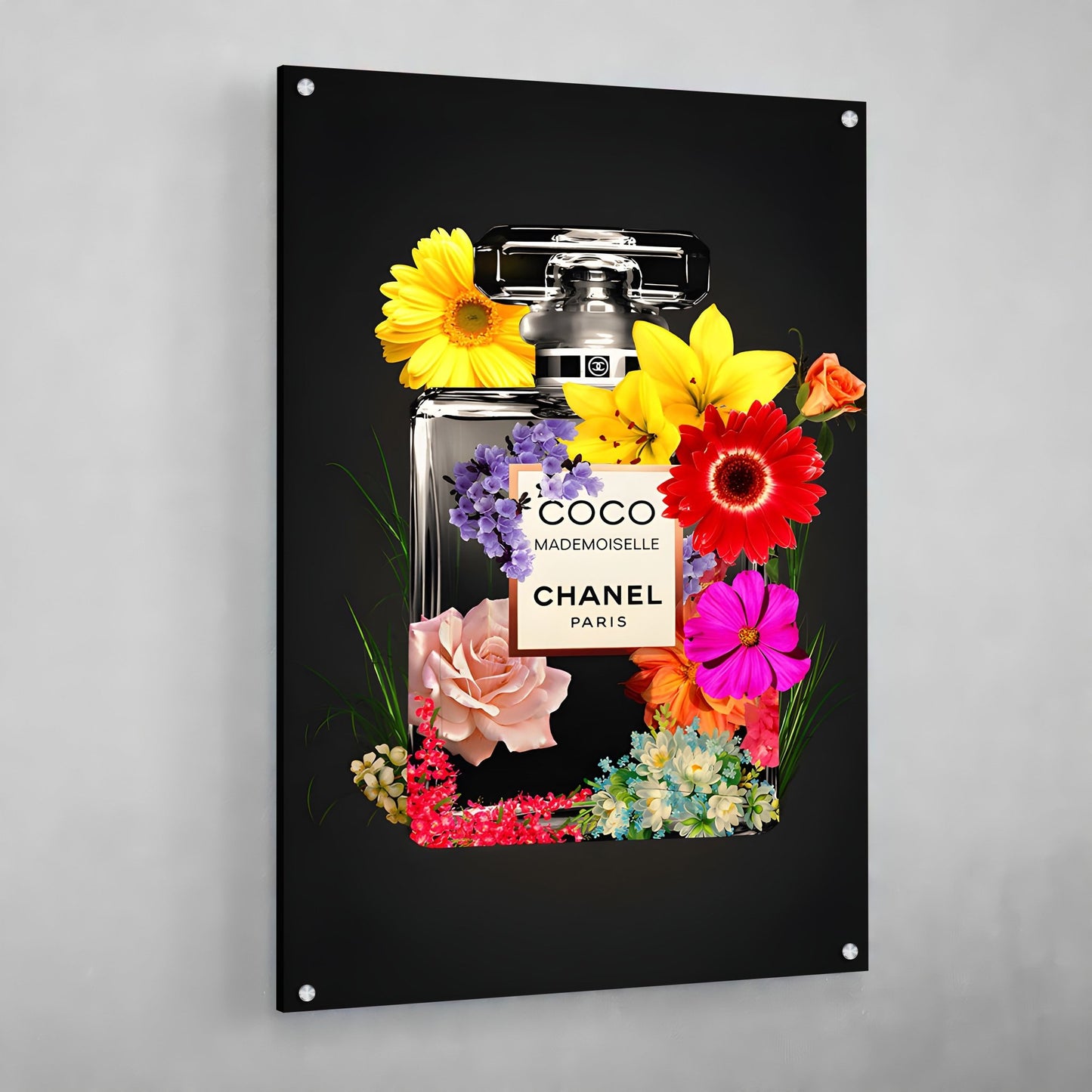 Chanel Bottle Wall Art - Luxury Art Canvas