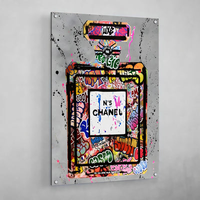 Chanel Graffiti Wall Art - Luxury Art Canvas