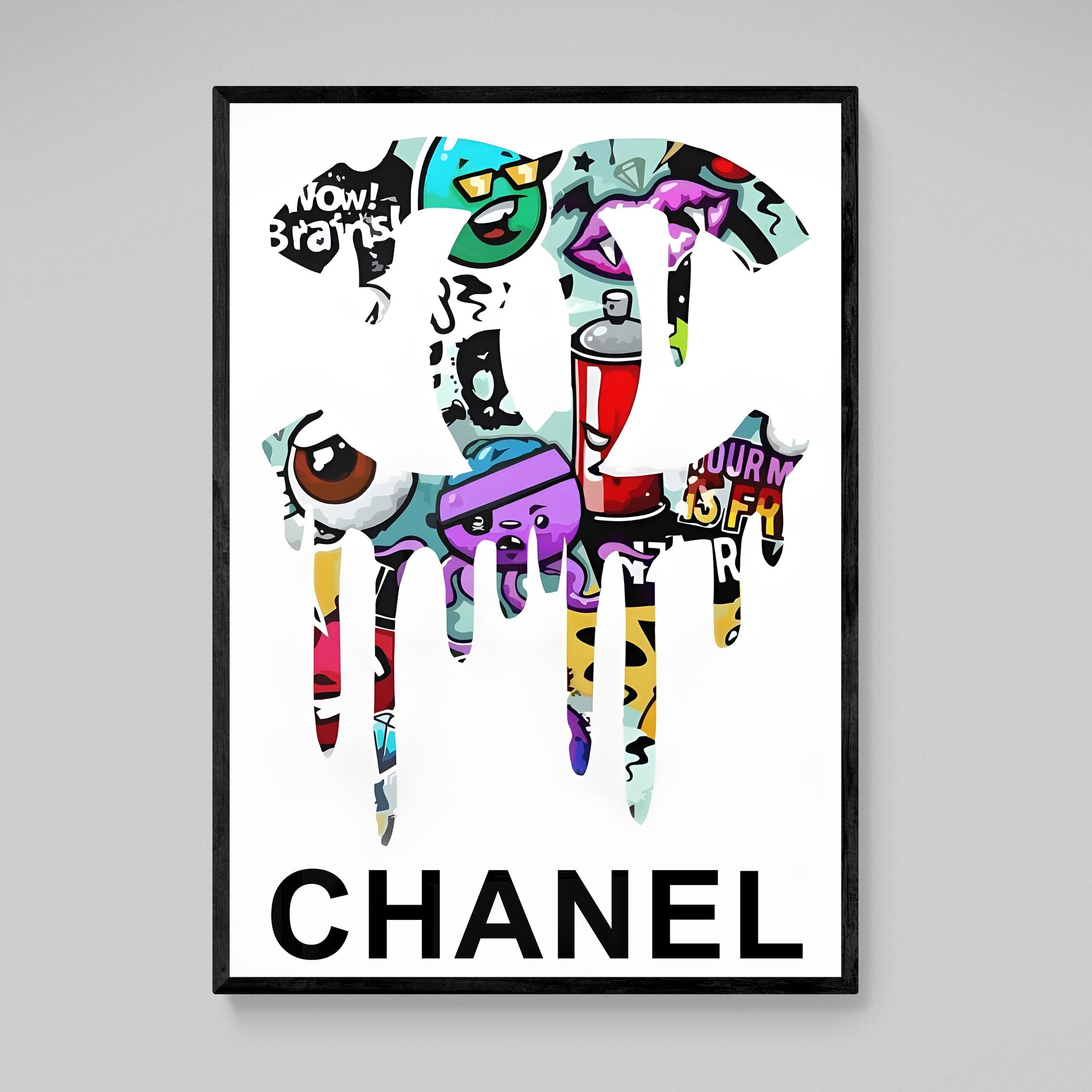 Urban Pop Art Chanel No 5 Painting by Jim Hudek