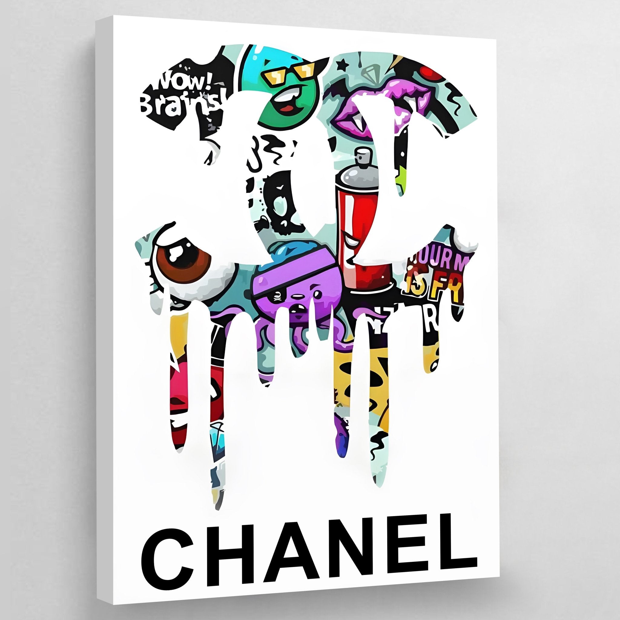Chanel - Pop Wall Art Print by RS Artist - BIG Wall Décor