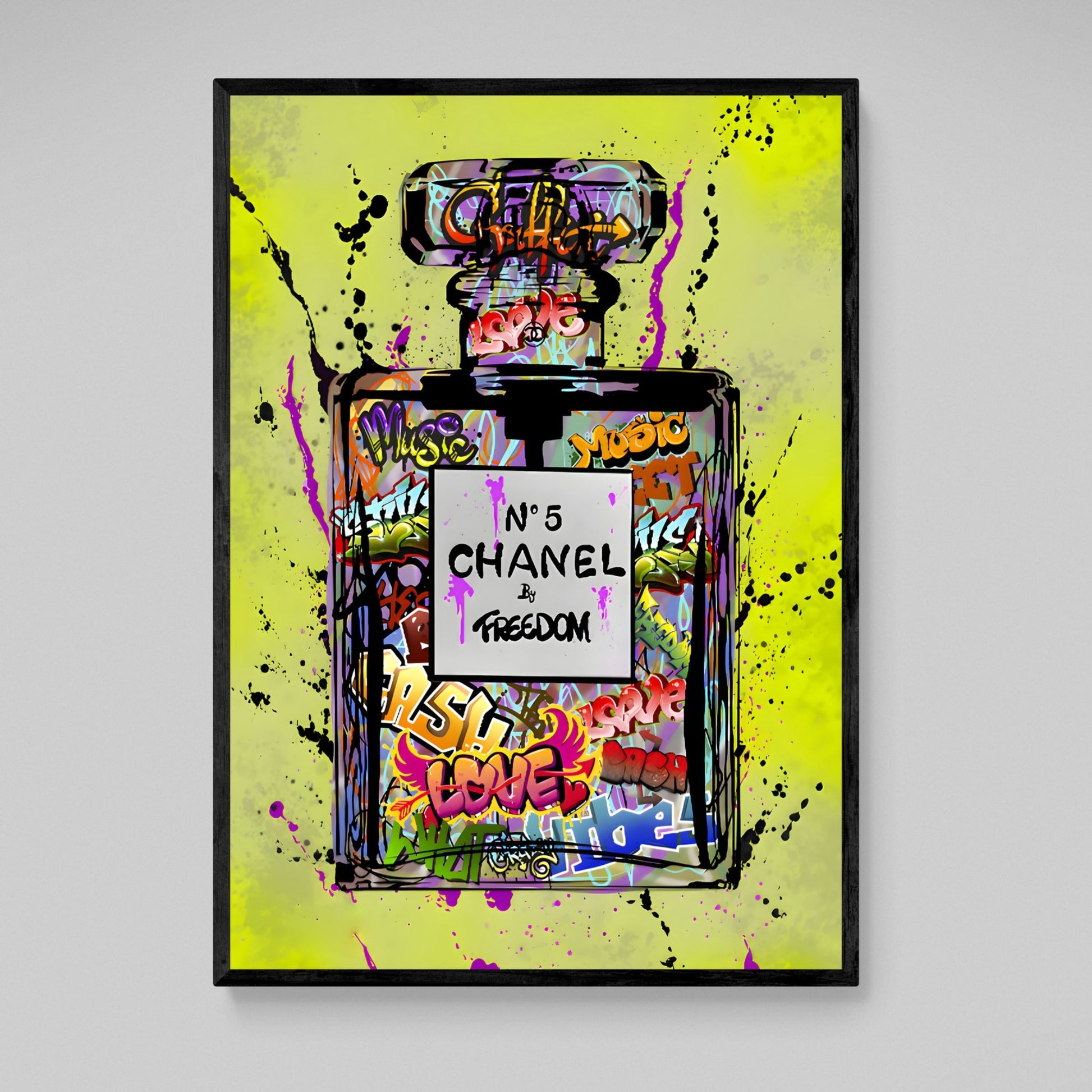 Chanel Street Art Wall Art - Luxury Art Canvas
