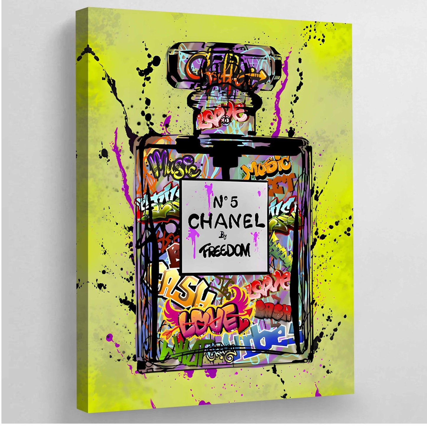 Chanel Street Art Wall Art - Luxury Art Canvas