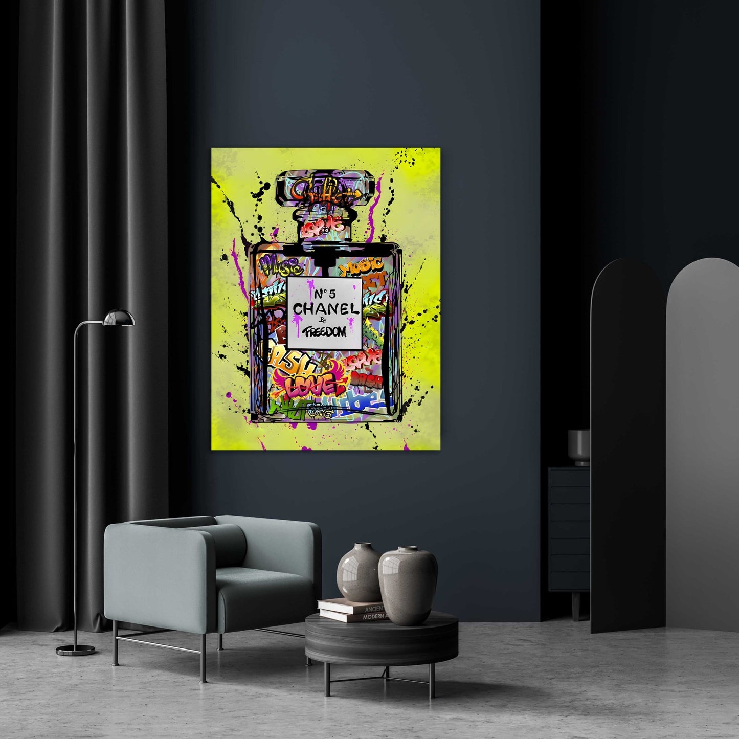 Chanel Street Art Wall Art - Luxury Art Canvas