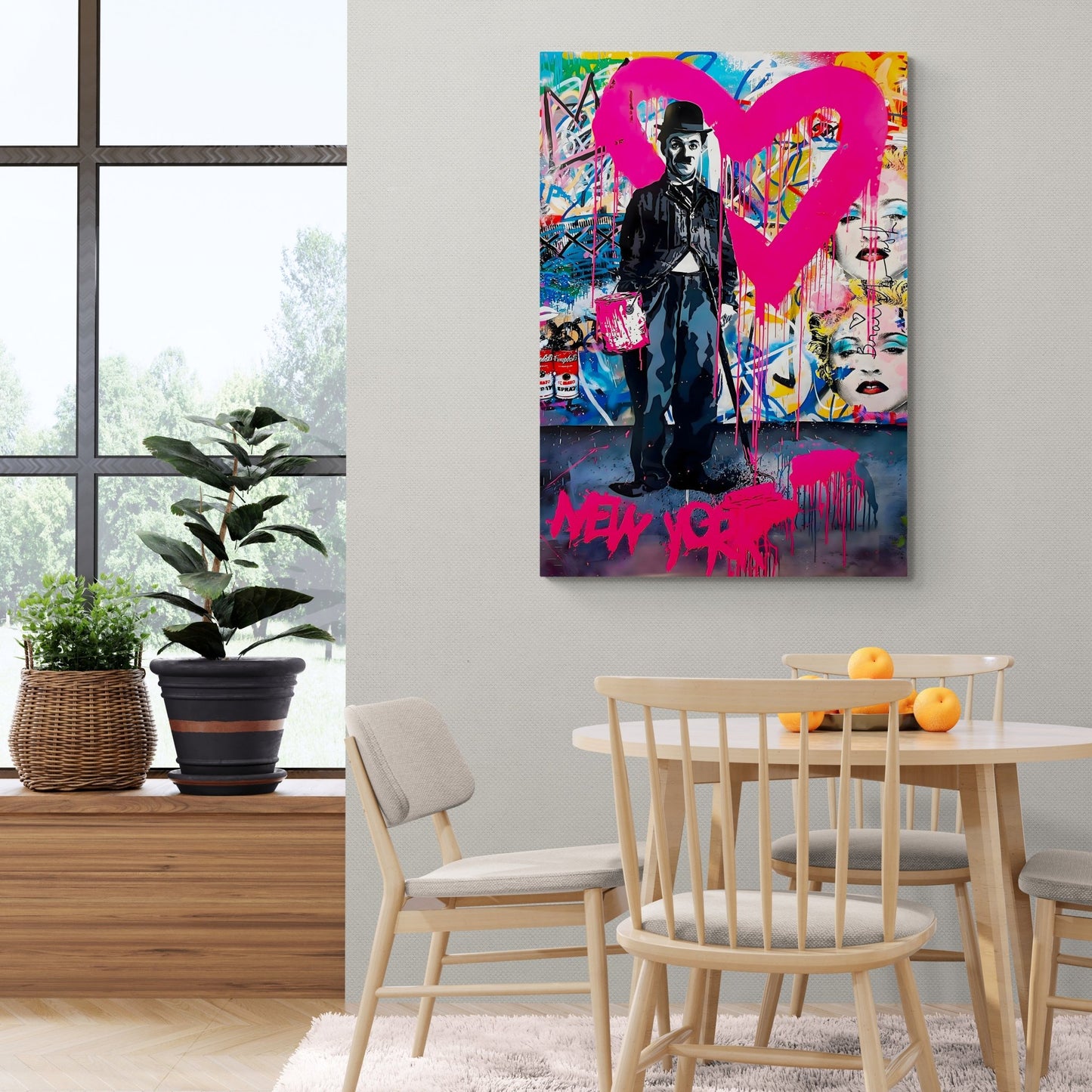 New York Graffiti Canvas Art - Luxury Art Canvas