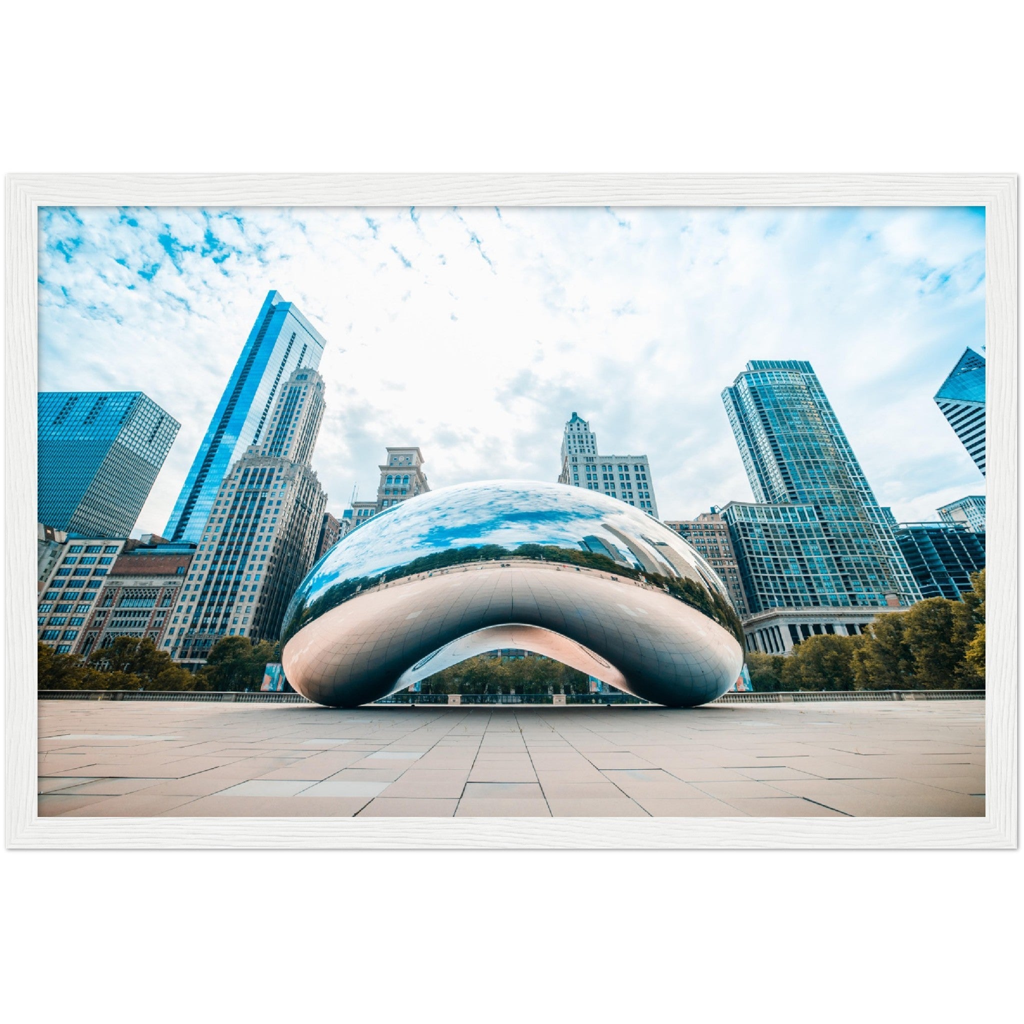 Chicago Cloud Gate Wall Art - Luxury Art Canvas