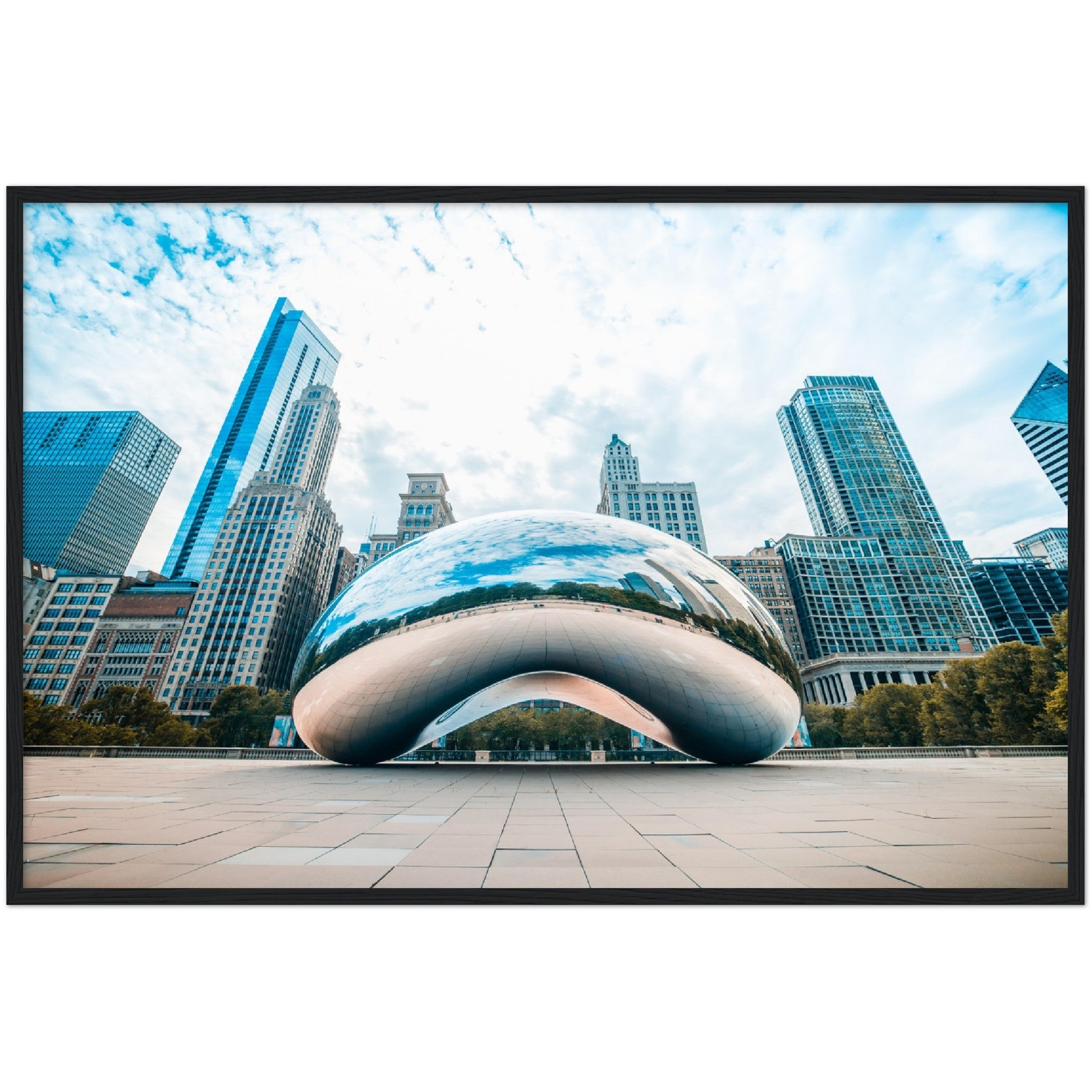 Chicago Cloud Gate Wall Art - Luxury Art Canvas