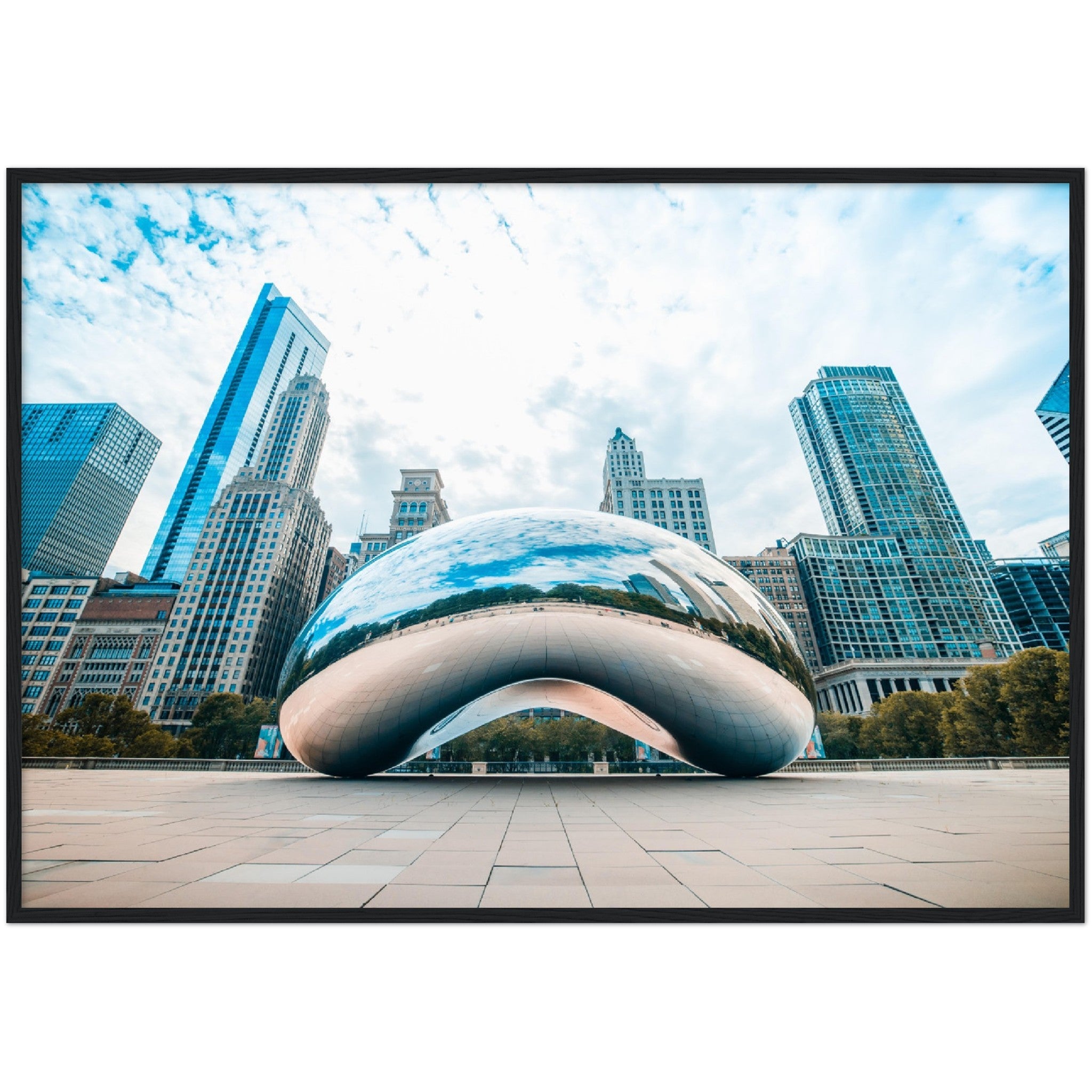 Chicago Cloud Gate Wall Art - Luxury Art Canvas