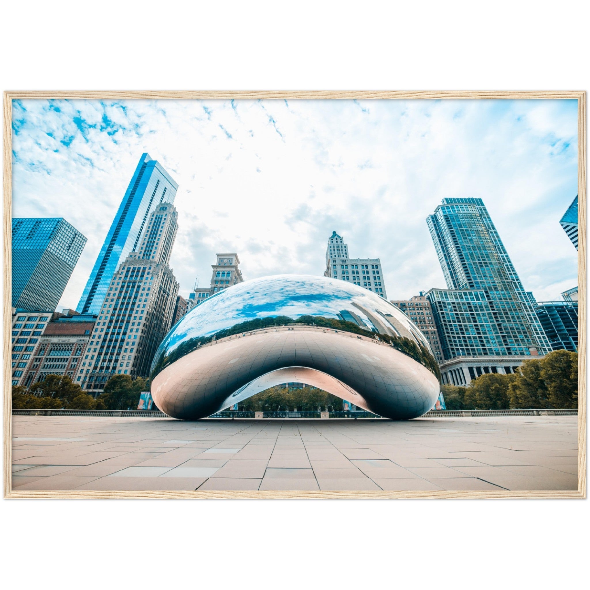 Chicago Cloud Gate Wall Art - Luxury Art Canvas