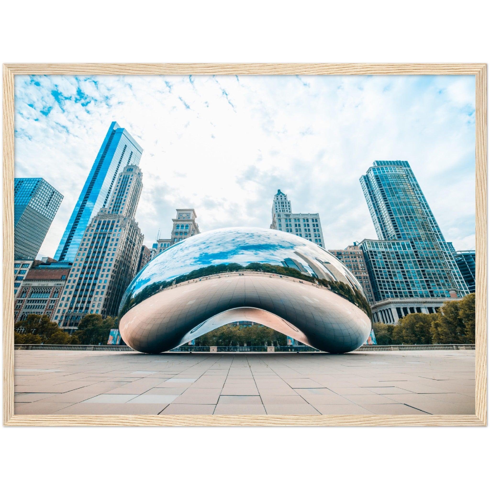 Chicago Cloud Gate Wall Art - Luxury Art Canvas