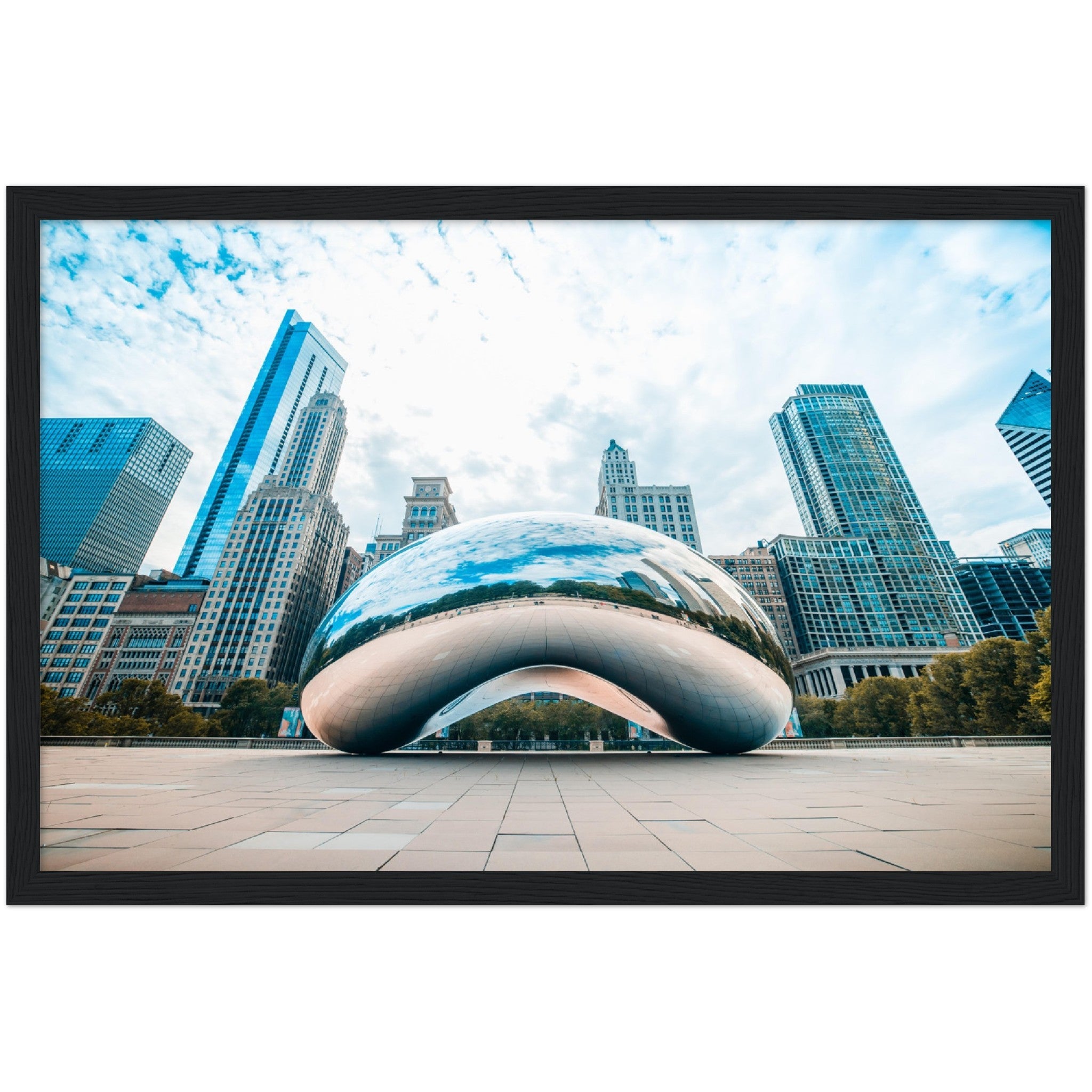 Chicago Cloud Gate Wall Art - Luxury Art Canvas