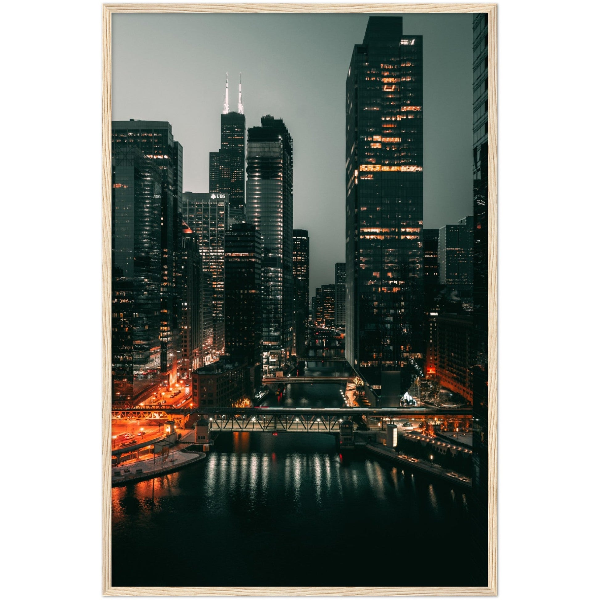 Chicago River Wall Art - Luxury Art Canvas