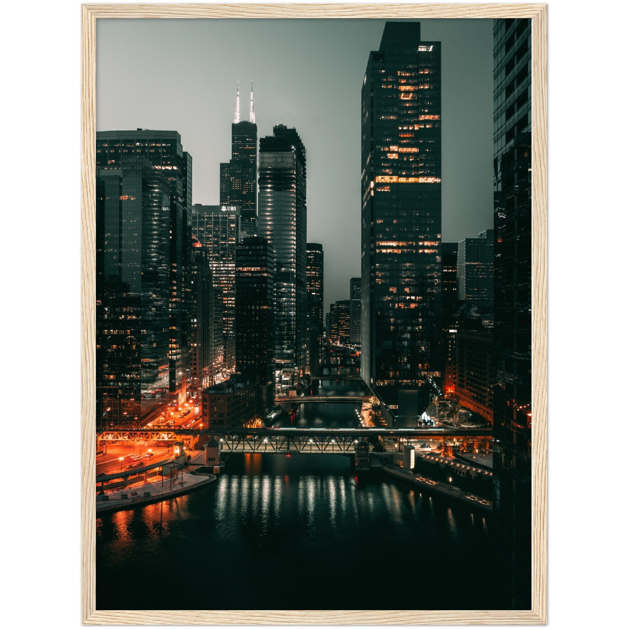 Chicago River Wall Art - Luxury Art Canvas