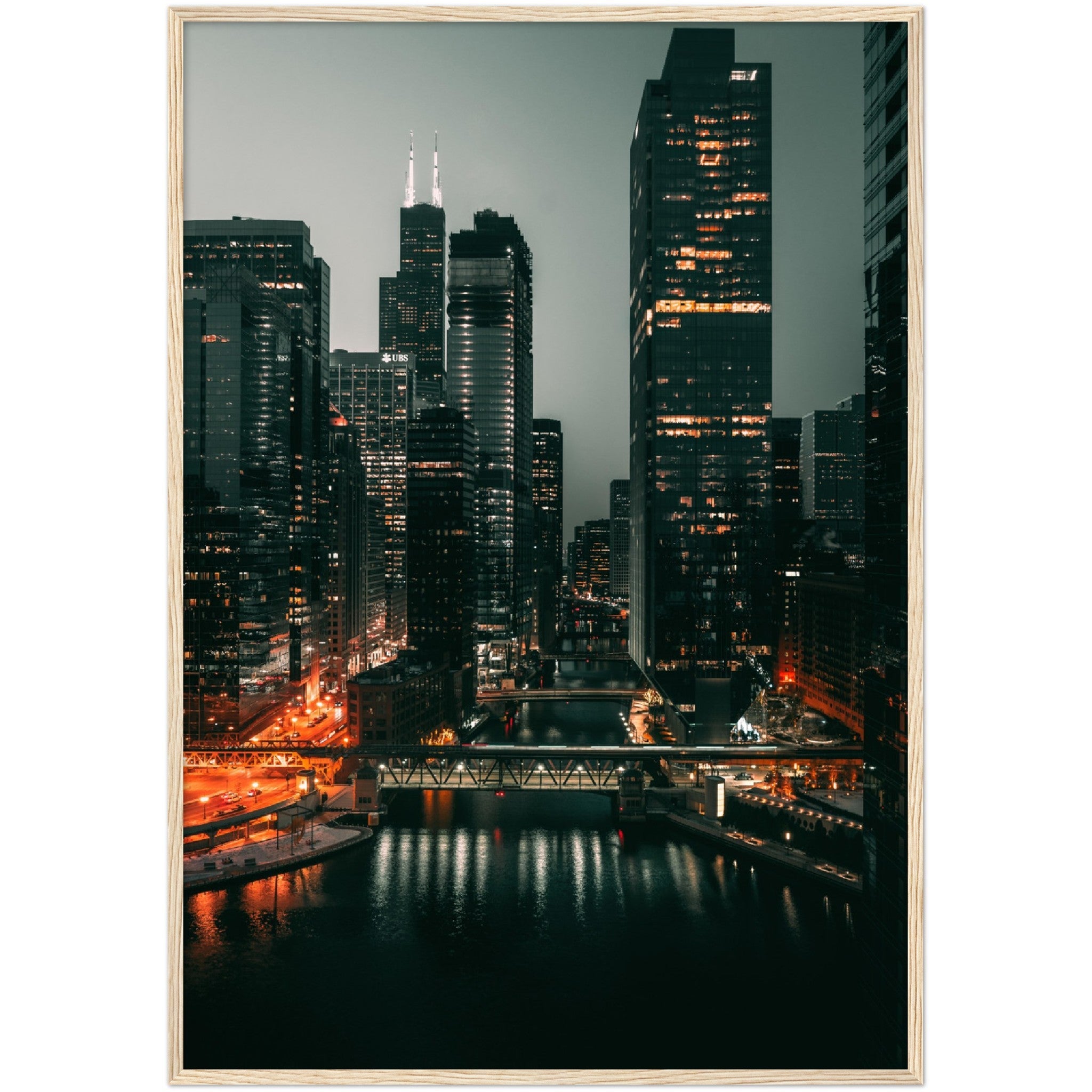 Chicago River Wall Art - Luxury Art Canvas