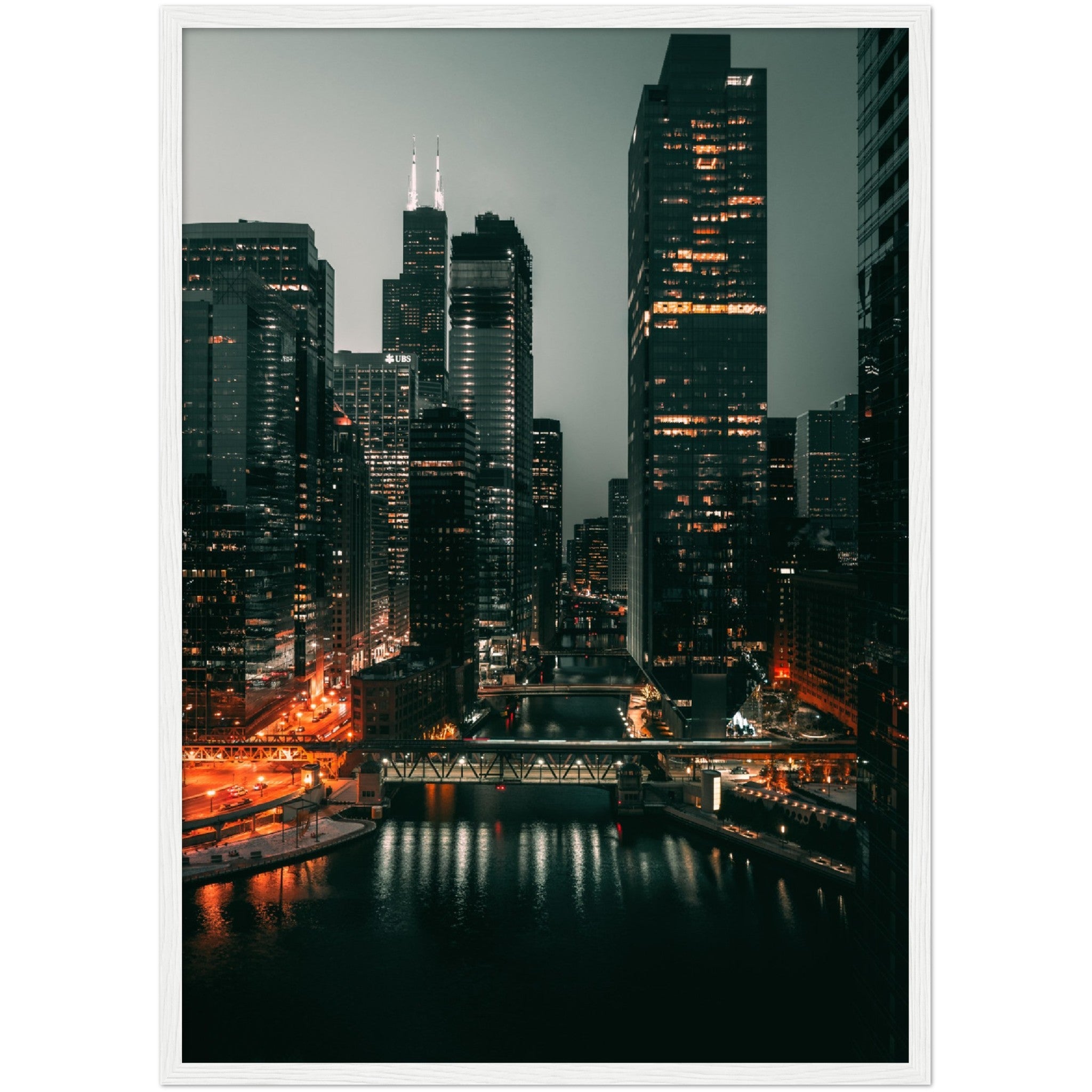 Chicago River Wall Art - Luxury Art Canvas