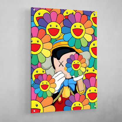 Colorful Flowers Hypebeast Wall Art - Luxury Art Canvas