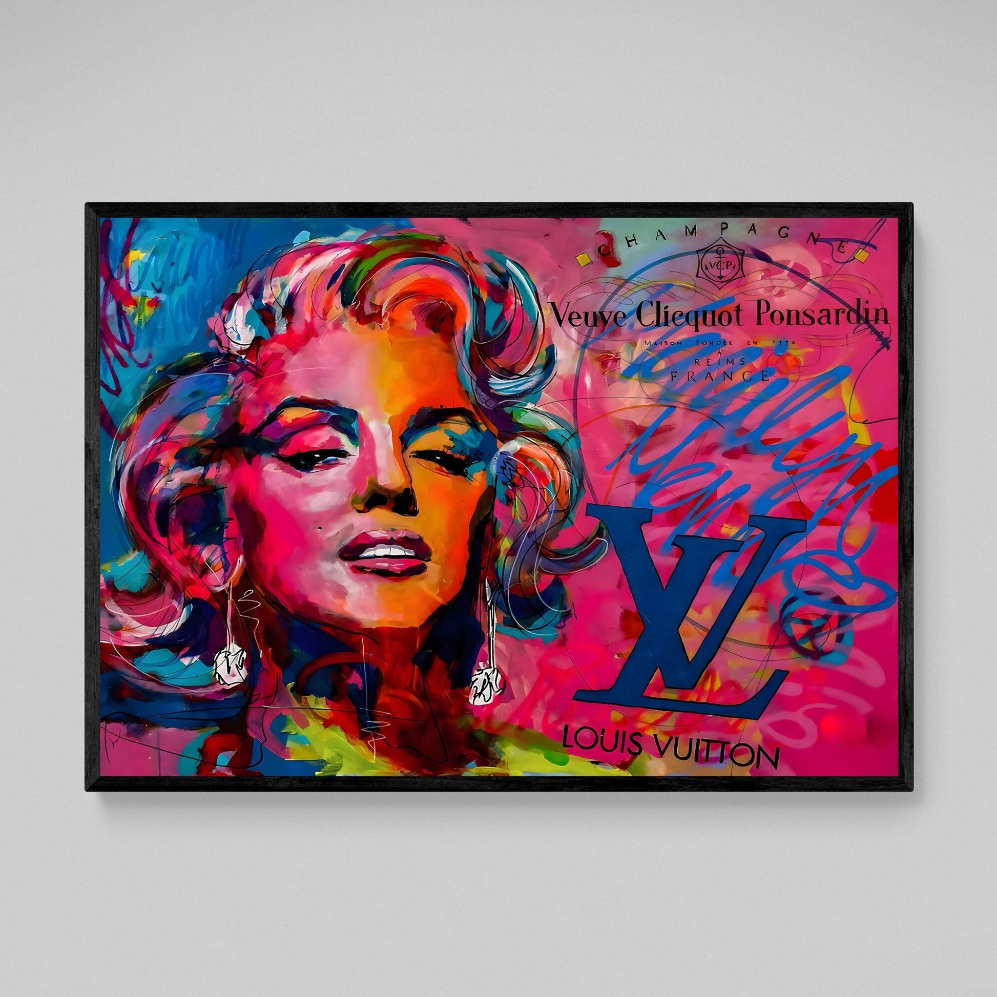 Colorful Louis Vuitton Wall Art - Luxury Art Canvas