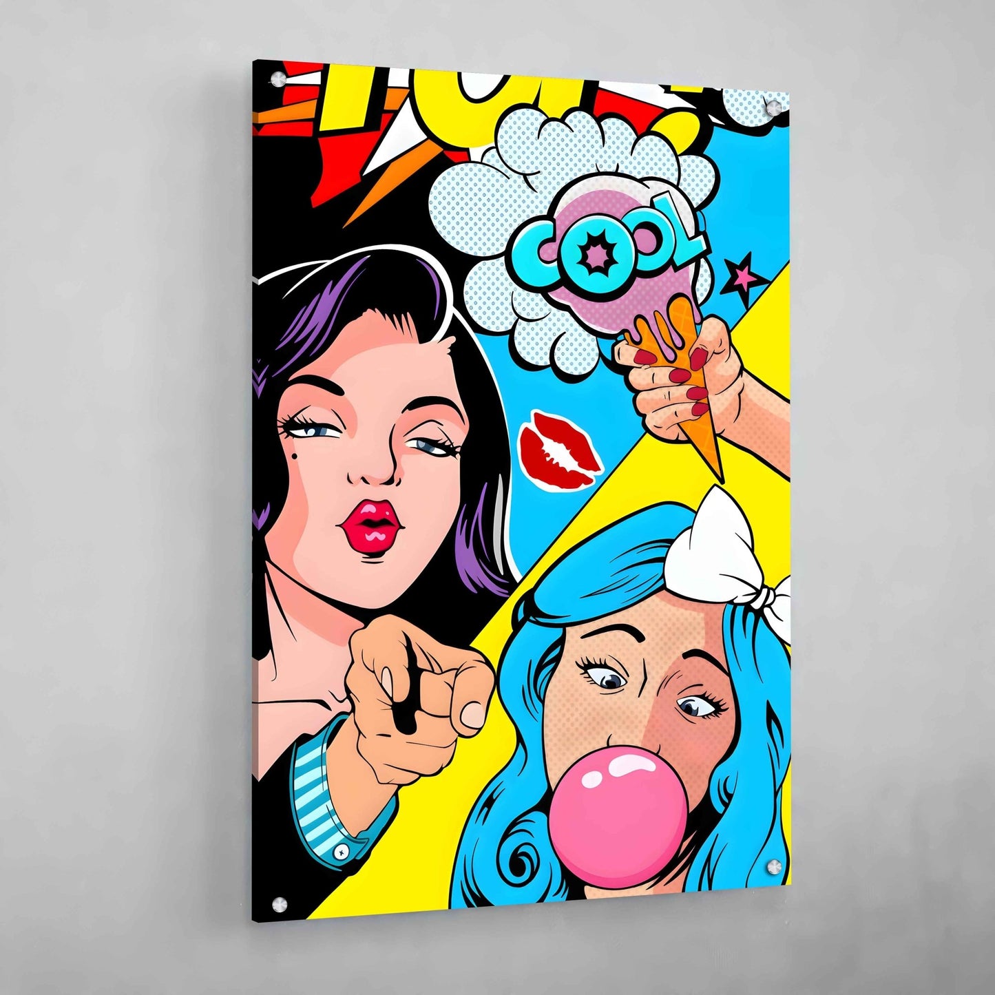 Colorful Pop Art Wall Art - Luxury Art Canvas