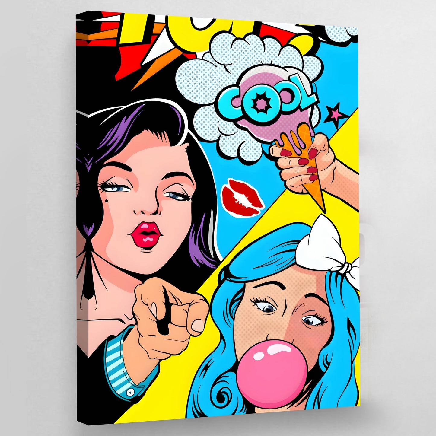 Colorful Pop Art Wall Art - Luxury Art Canvas