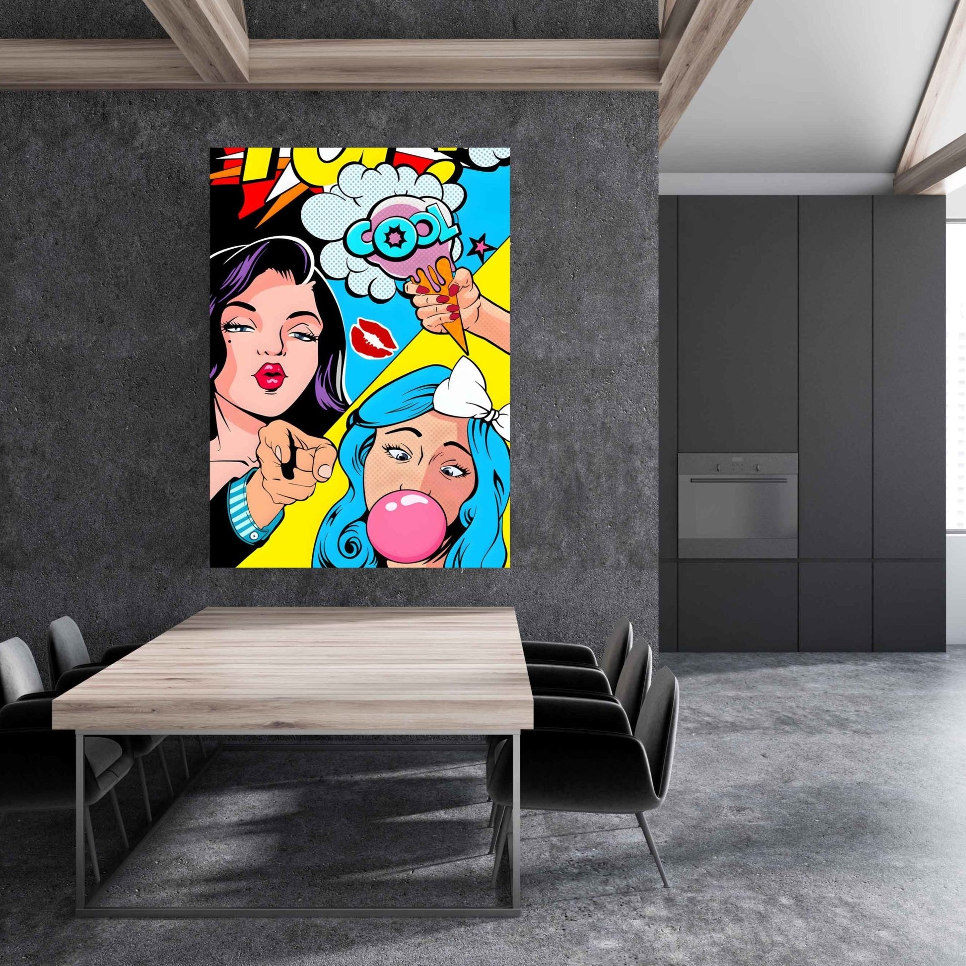 Colorful Pop Art Wall Art - Luxury Art Canvas