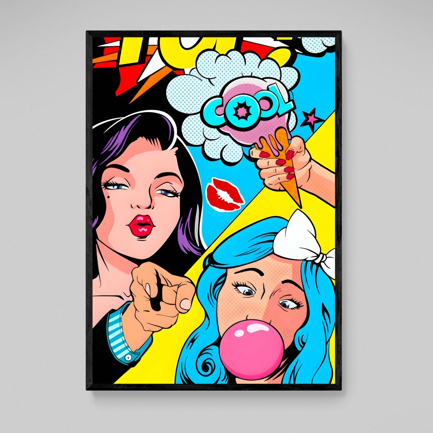 Colorful Pop Art Wall Art - Luxury Art Canvas