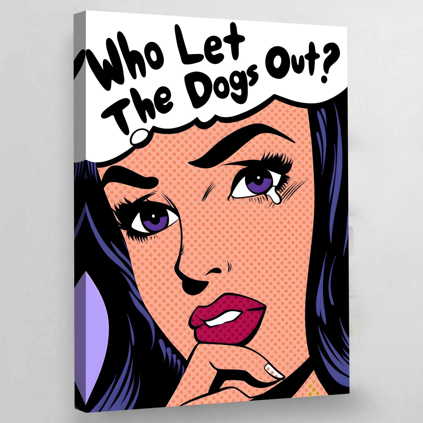 Comic Woman Pop Art Canvas - Luxury Art Canvas