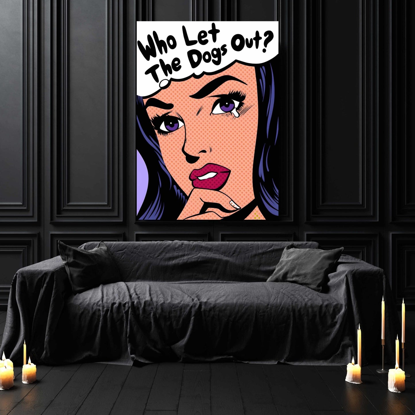 Comic Woman Pop Art Canvas - Luxury Art Canvas