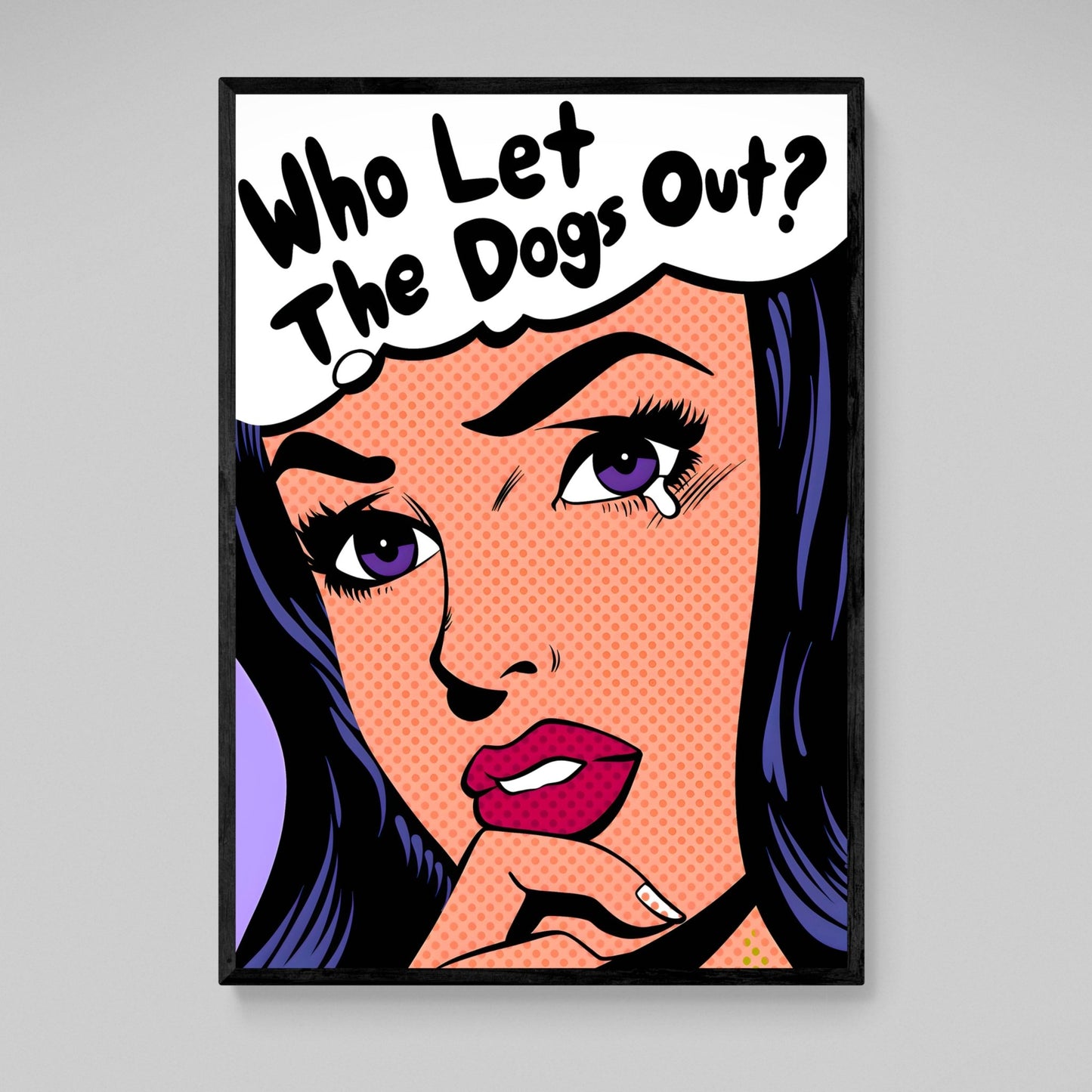 Comic Woman Pop Art Canvas - Luxury Art Canvas