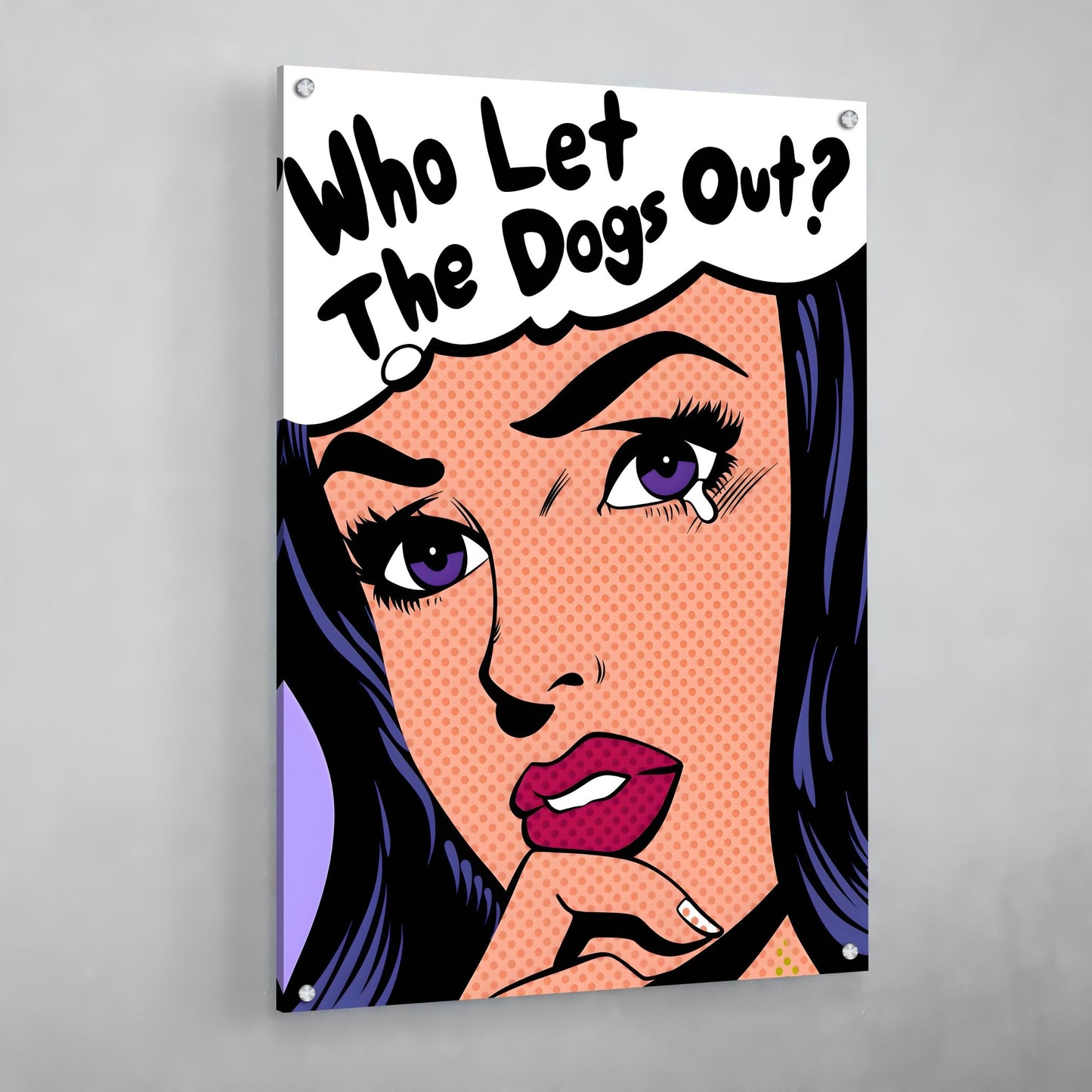 Comic Woman Pop Art Canvas - Luxury Art Canvas