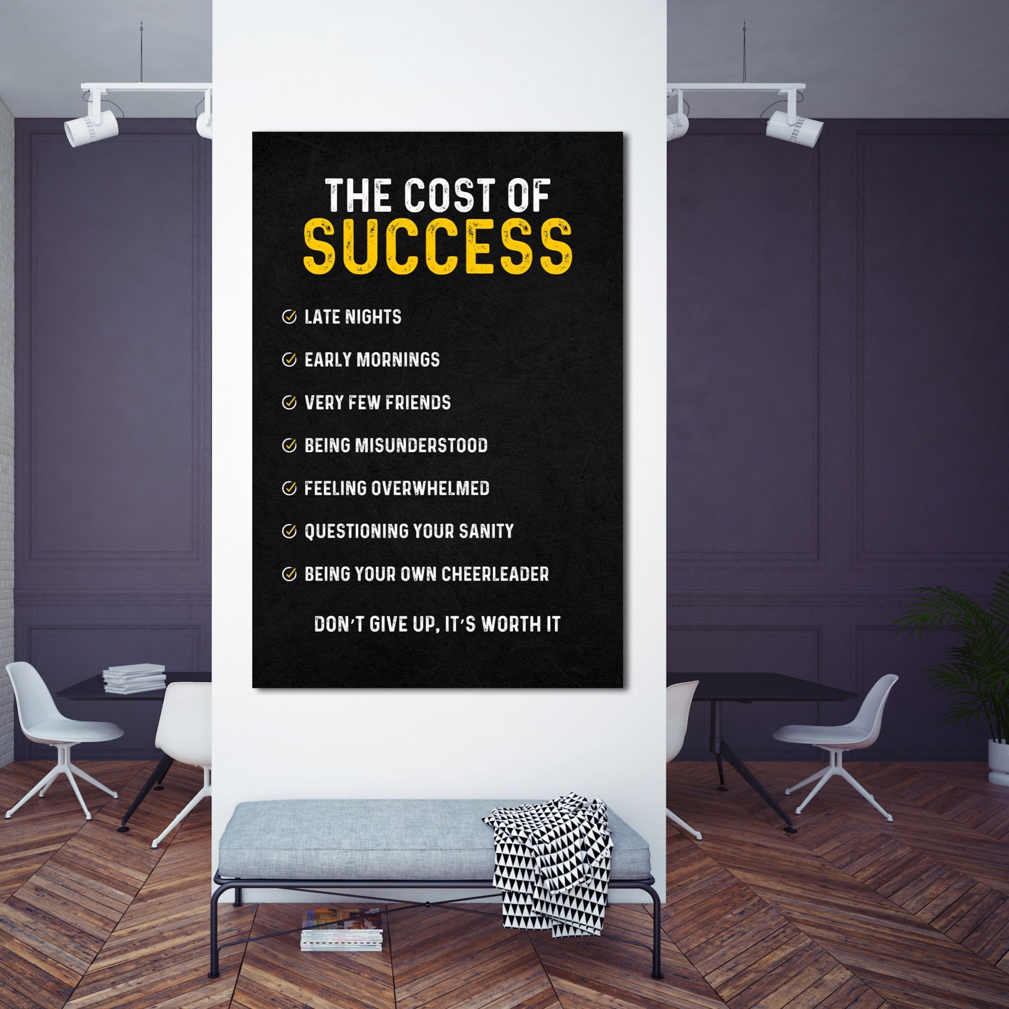 Cost Of Success Wall Art - Luxury Art Canvas