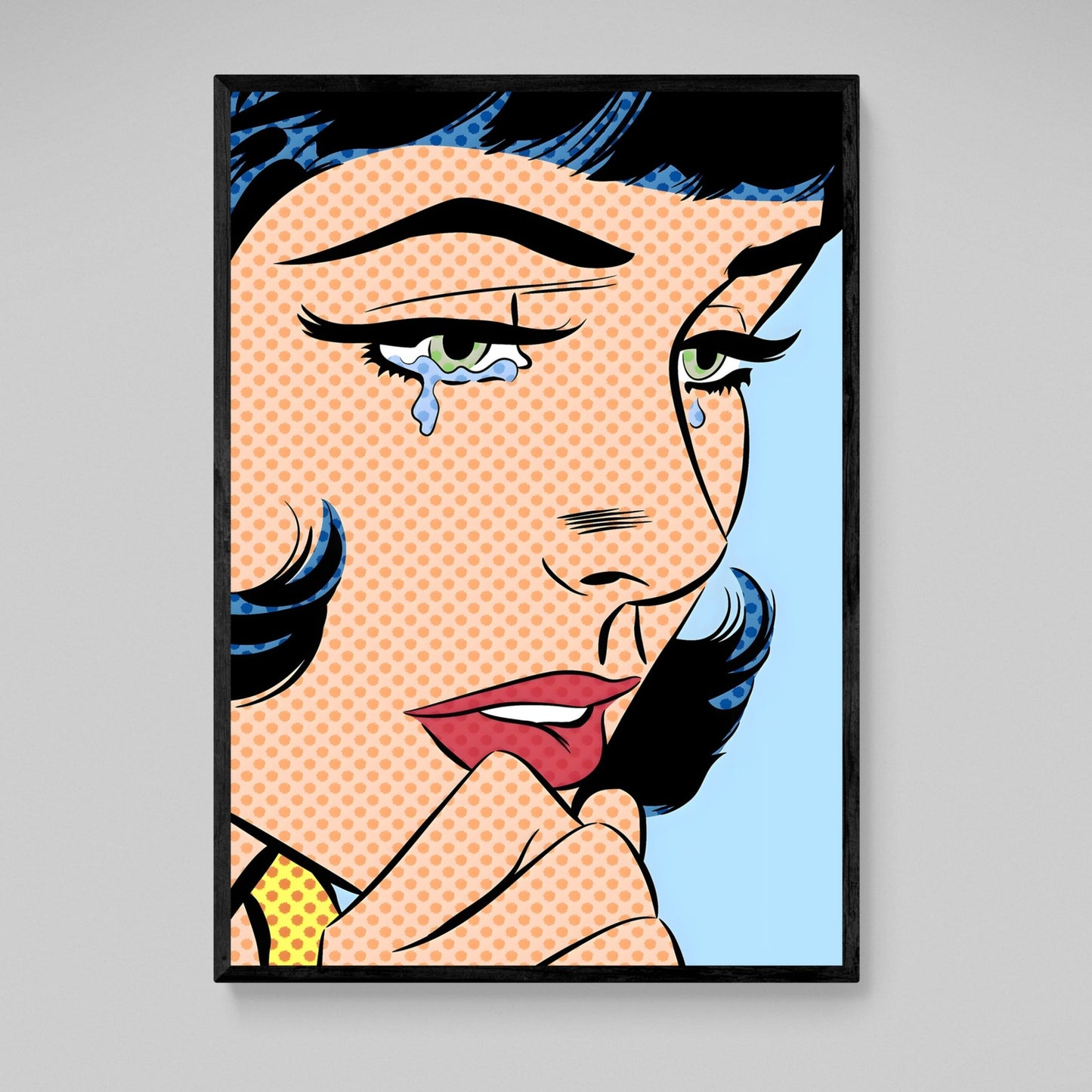 Crying Pop Art Canvas - Luxury Art Canvas