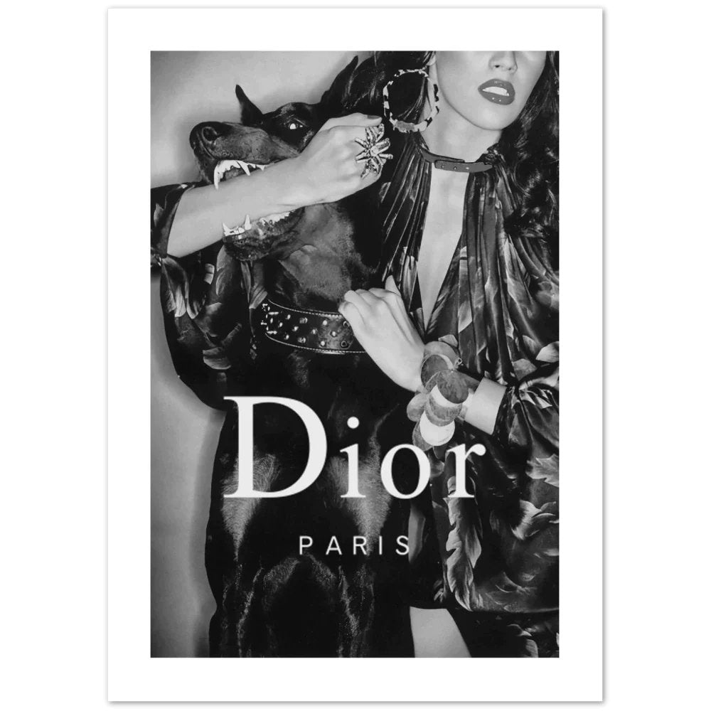 Dior Framed Print - Luxury Art Canvas