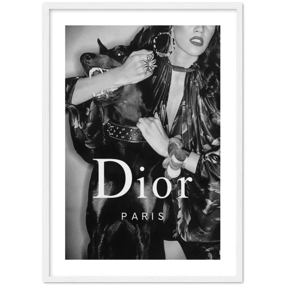 Dior Framed Print Luxury Art Canvas