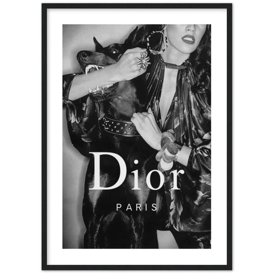 Dior Framed Print - Luxury Art Canvas
