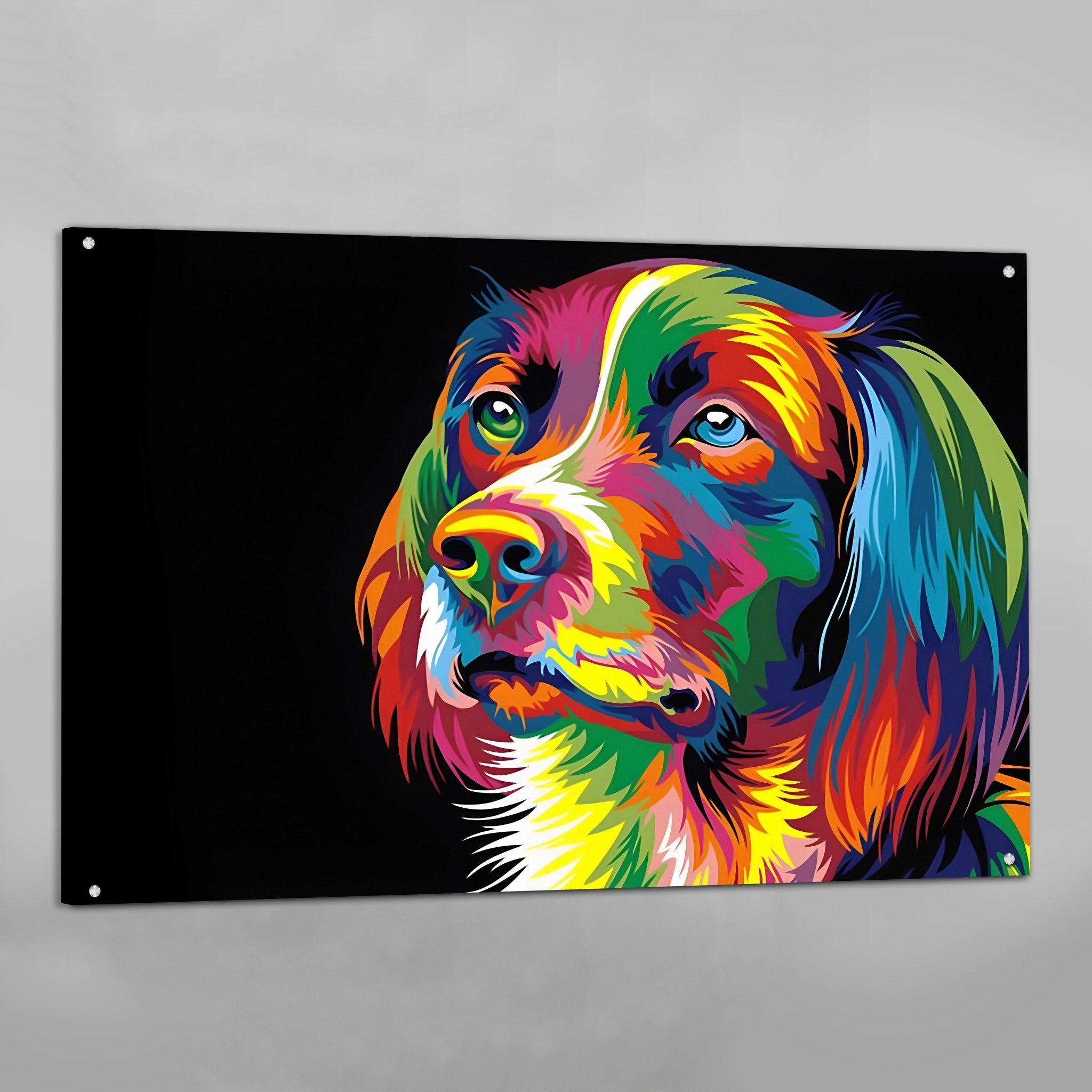 Dog pop art sales canvas