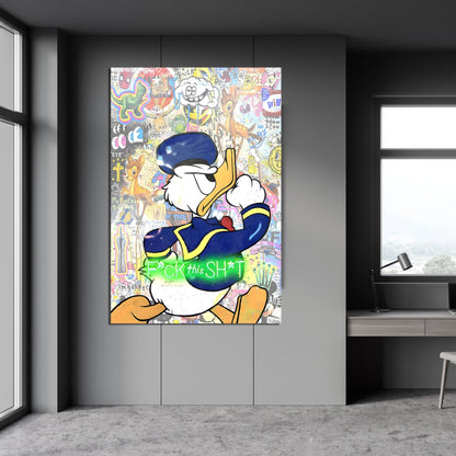 Duck Graffiti Wall Art - Luxury Art Canvas