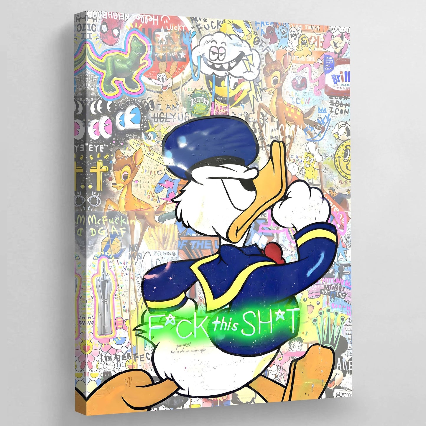 Duck Graffiti Wall Art - Luxury Art Canvas