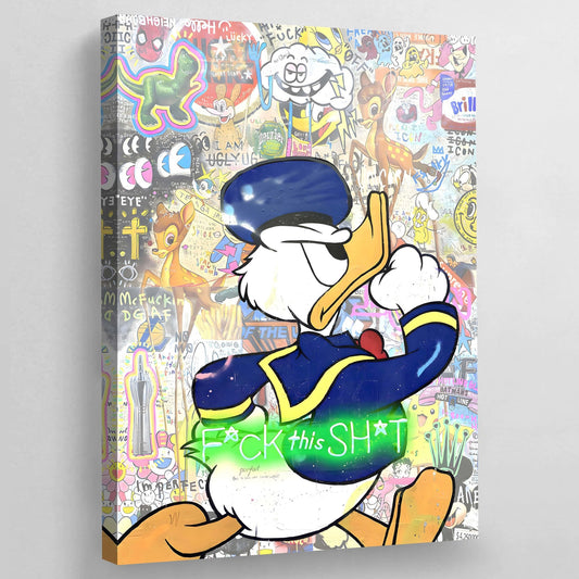 Duck Graffiti Wall Art - Luxury Art Canvas